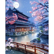 Coloring Drawing DIY Digital Oil Painting Flower Landscape