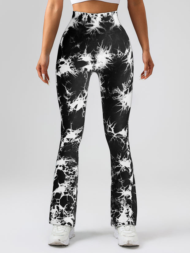 High-Waist Tummy Control Flare Yoga Pants For Women