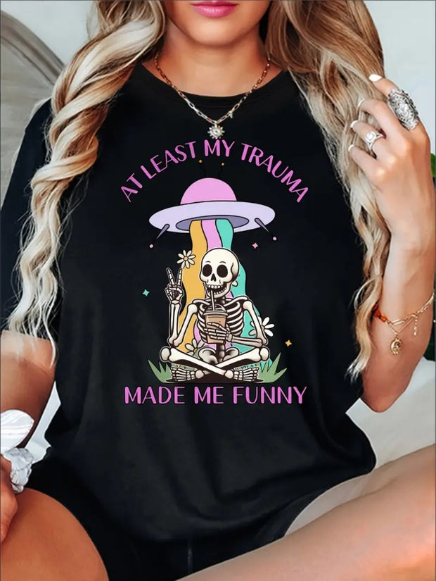 Comfy Women's Round Neck Short Sleeve Sports