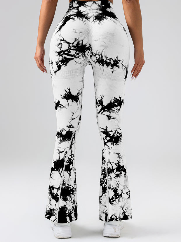 High-Waist Tummy Control Flare Yoga Pants For Women