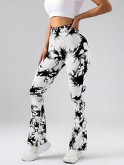 High-Waist Tummy Control Flare Yoga Pants For Women