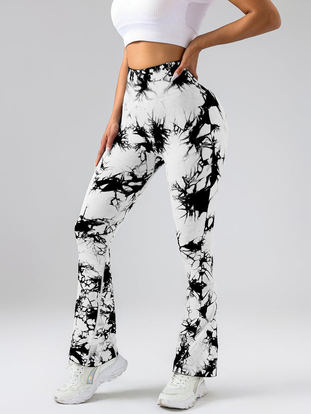 High-Waist Tummy Control Flare Yoga Pants For Women