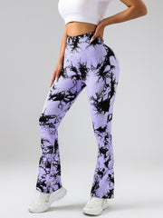 High-Waist Tummy Control Flare Yoga Pants For Women