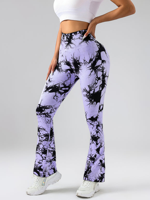 High-Waist Tummy Control Flare Yoga Pants For Women