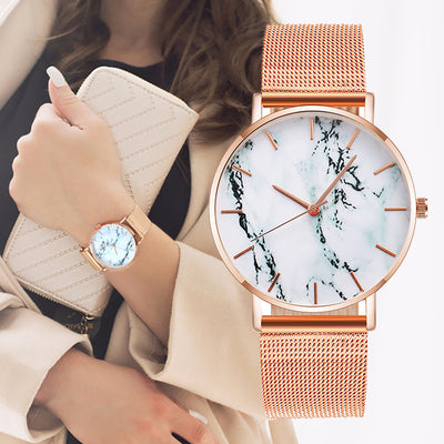 Fashion Rose Gold Mesh Band Creative